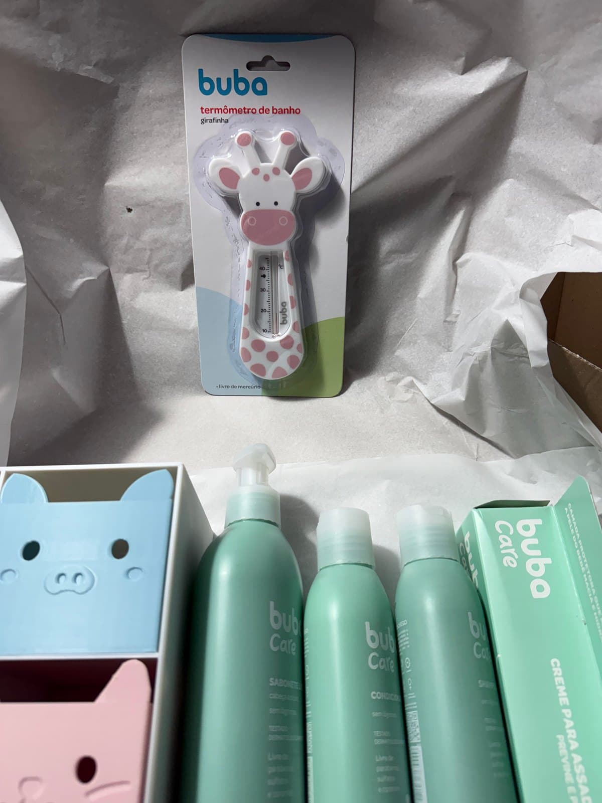 Miniatura 8 do produto Box Especial para chá de bebê com Produtos de Higiene e Decoração 3D para Quarto